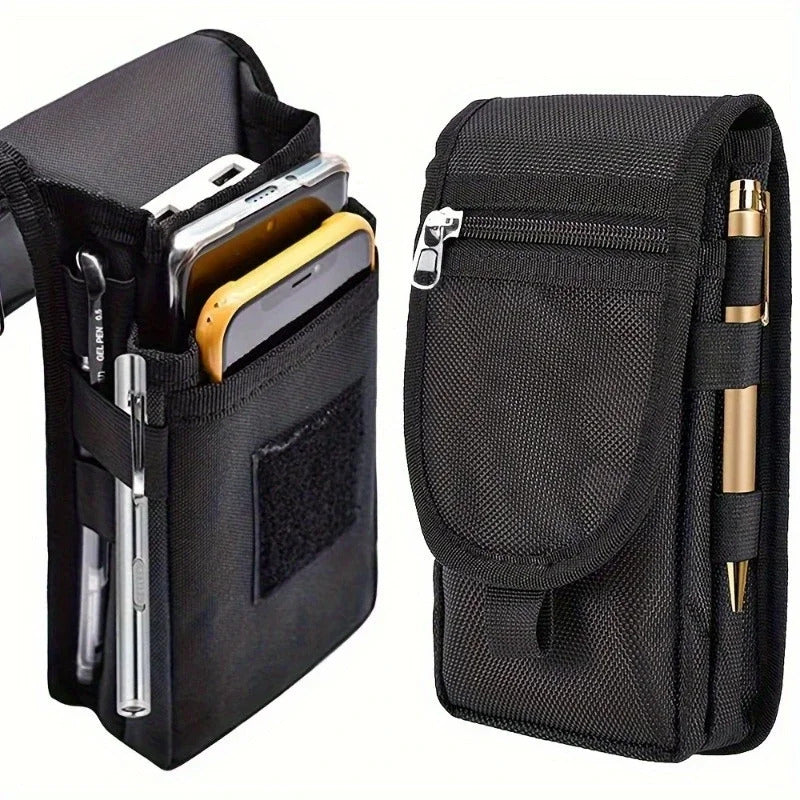 6.3 INCH MOBILE PHONE BAG BELT POUCH NYLON CASE HOLDER FOR IPHONE 16 15 OUTDOOR