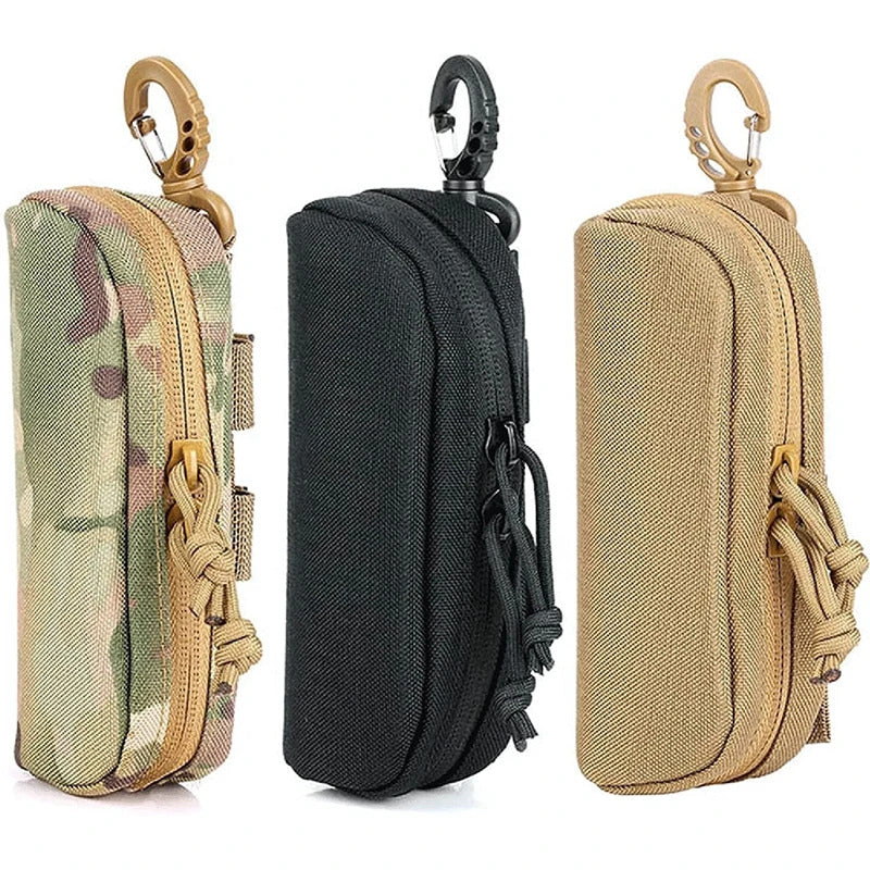 TACTICAL MOLLE SUNGLASSES CASE 1000D NYLON SHOCKPROOF EYEGLASS POUCH HUNTING
