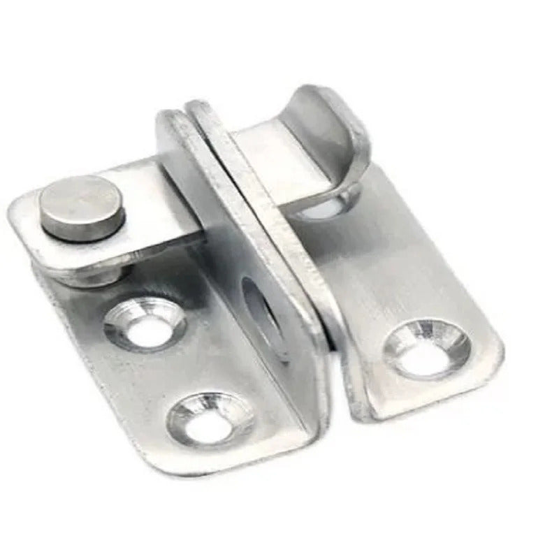 SILVER FLIP LATCH GATE LOCK SLIDING BOLT DOOR CATCH SHED CABINET SECURITY FASTENER