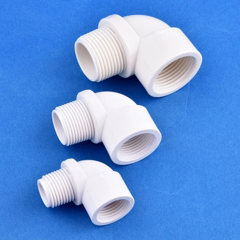 PVC THREADED ELBOW - 1/2" 3/4" 1" INCH