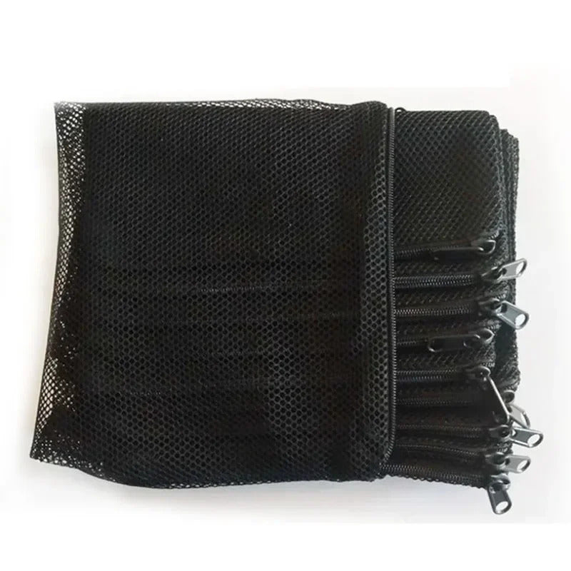 10 x AQUARIUM / POND MESH FILTER MEDIA BAGS WHITE & BLACK 16x22cm 12x18cm 20x30cm
