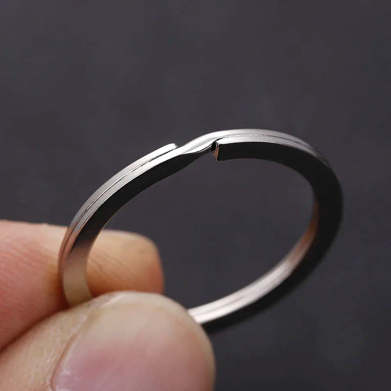 20 x STAINLESS STEEL SPLIT RINGS KEYRINGS - 15mm 30mm 40mm
