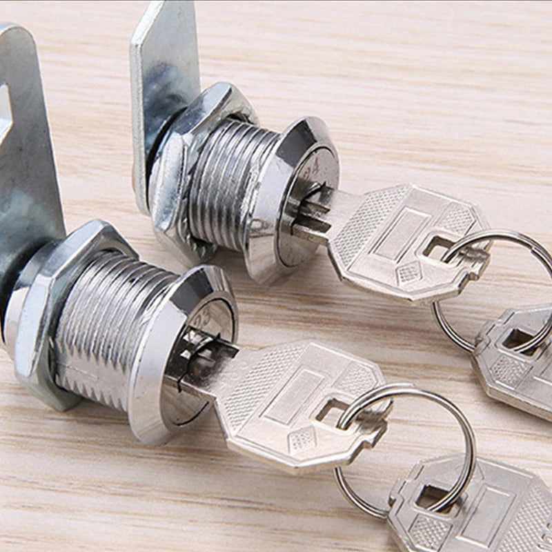 CAM LOCK 16 20 25 30mm 2 KEYS