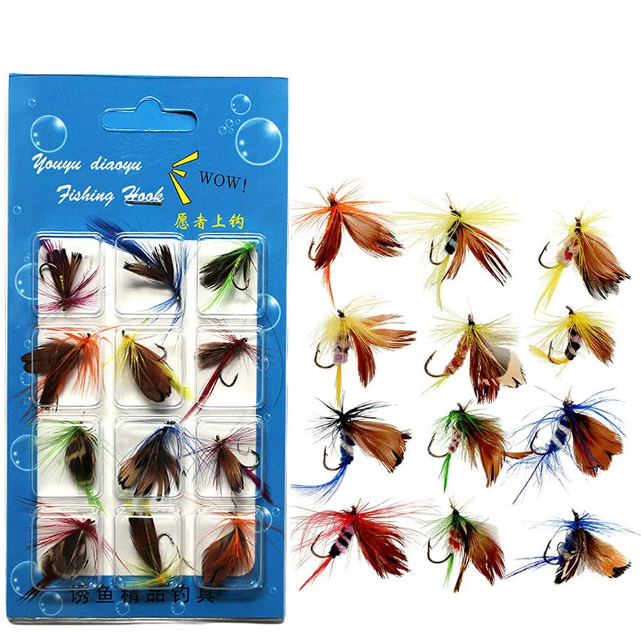 12 x FLY FISHING LURES SET