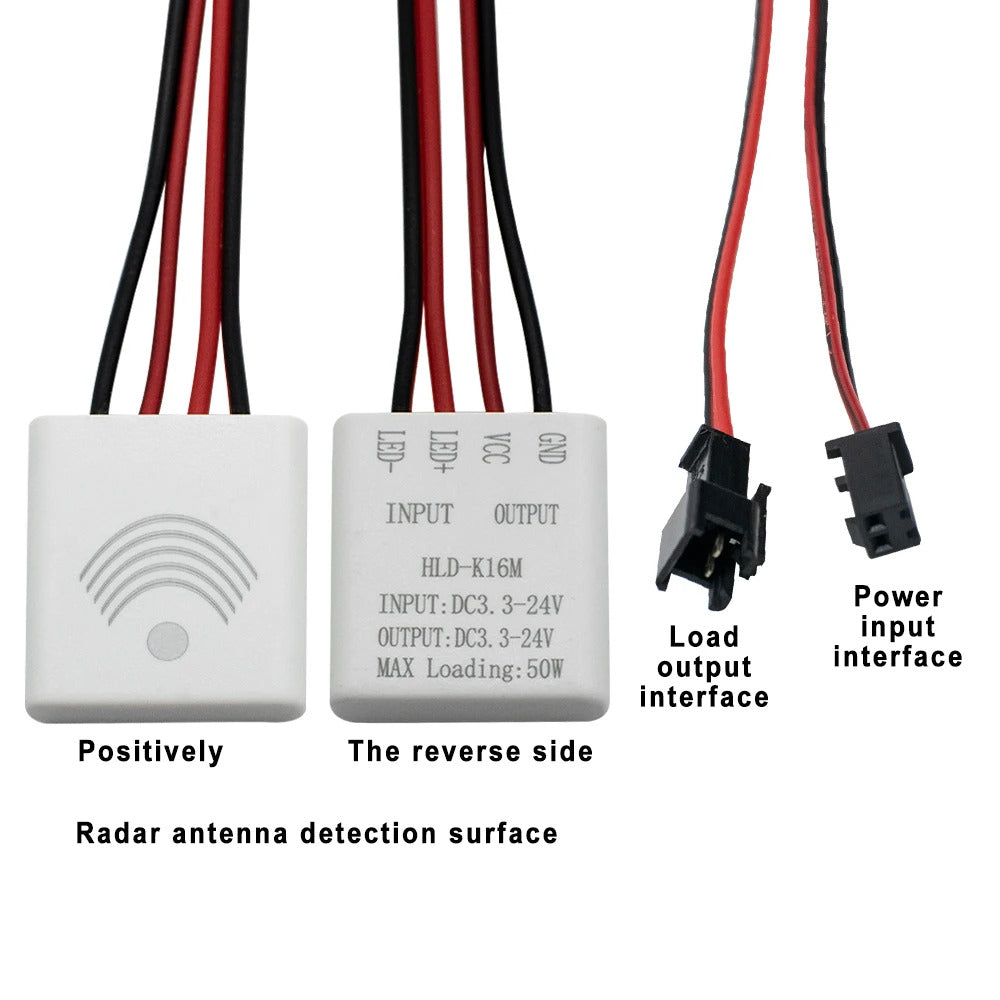 5.8GHz MICROWAVE MOTION SENSOR SWITCH DC 3.3-24V