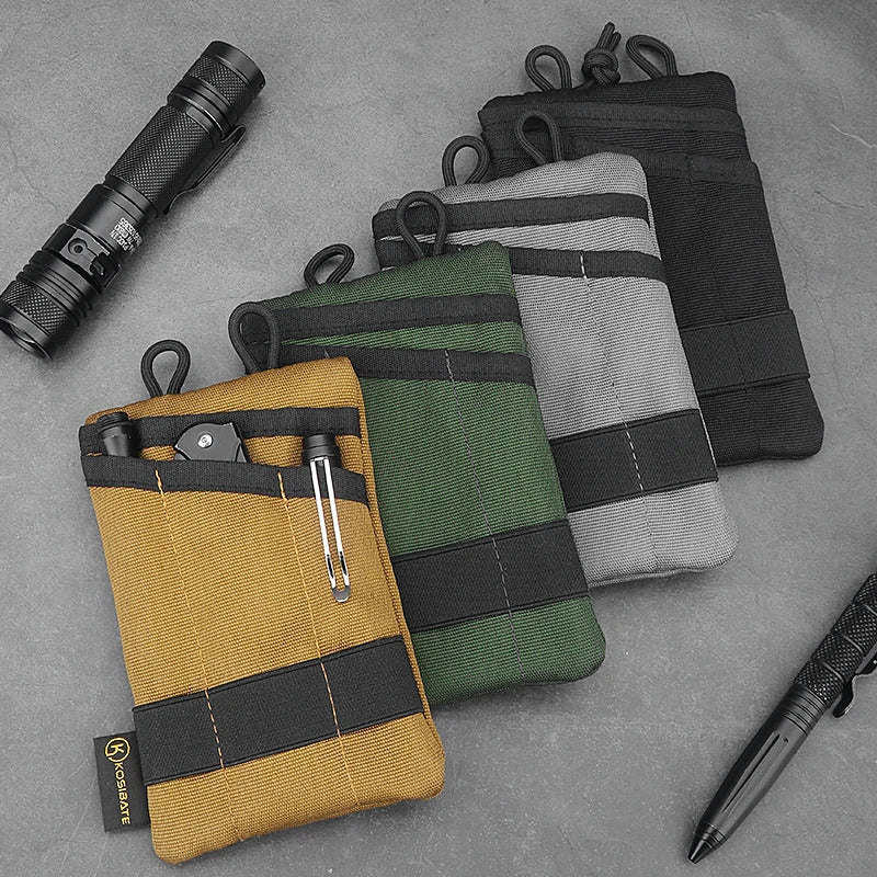 KOSIBATE H250 EDC POUCH MOLLE TACTICAL WALLET NYLON CARD KEY BELT OUTDOOR BAG