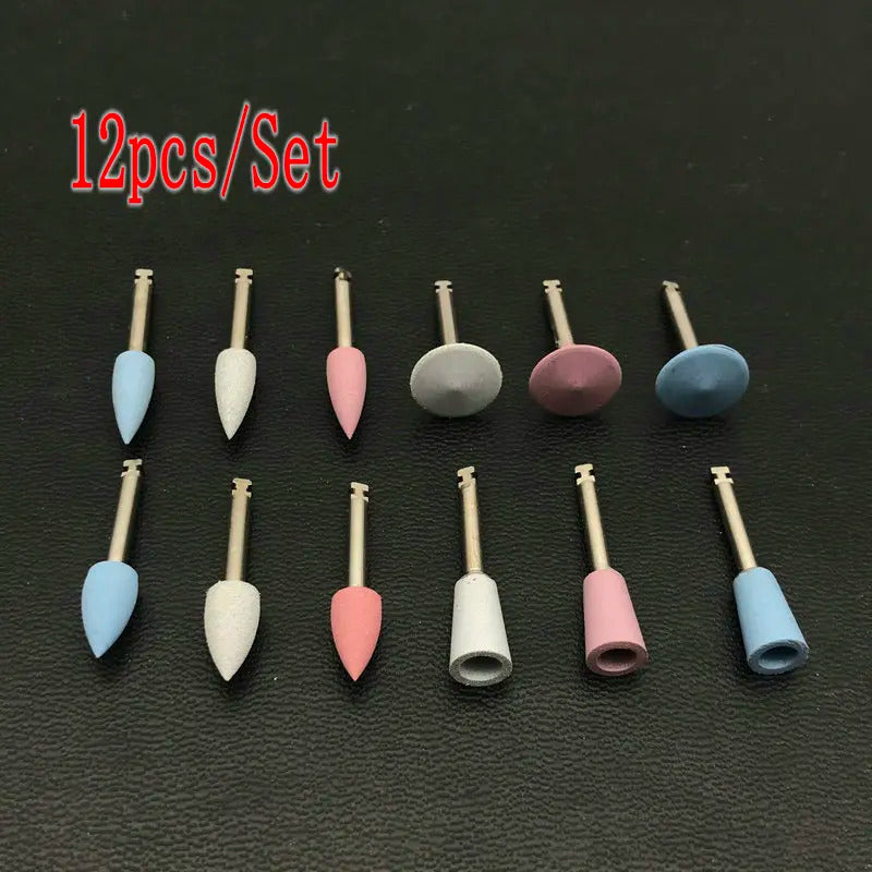 12 x DENTAL SILICONE GRINDING HEADS