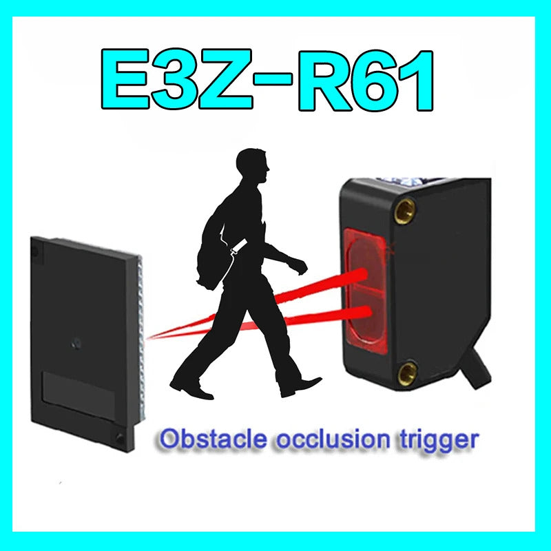 E3Z-R61 PHOTOELECTRIC SENSOR NPN 2M INFRARED RETRO REFLECTIVE PROXIMITY SWITCH IP67