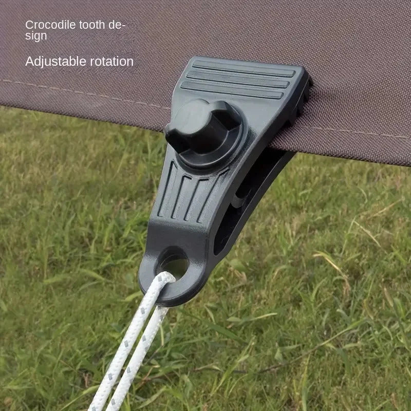 10 x TENT CLIPS CARABINER SET