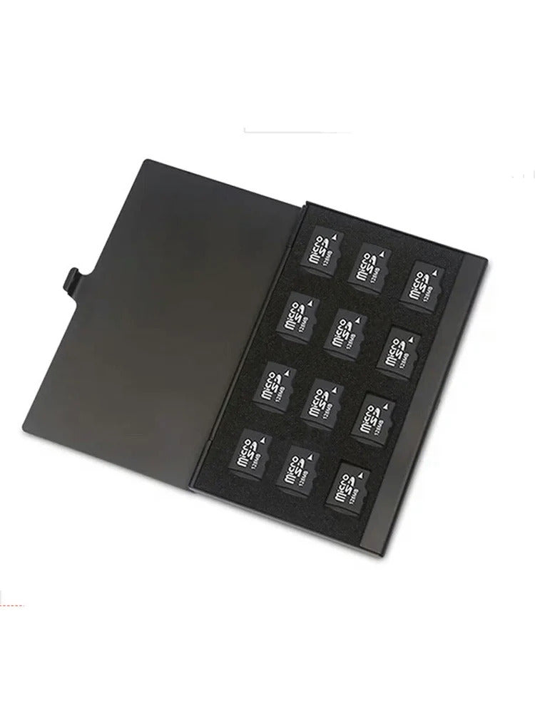 12 SLOT THIN MICRO SD CARD STORAGE CASE