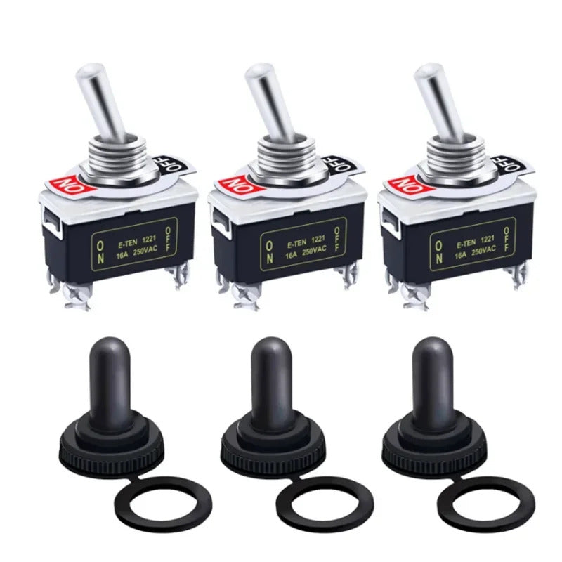5 x HEAVY DUTY MARINE TOGGLE SWITCH ON / OFF 15A