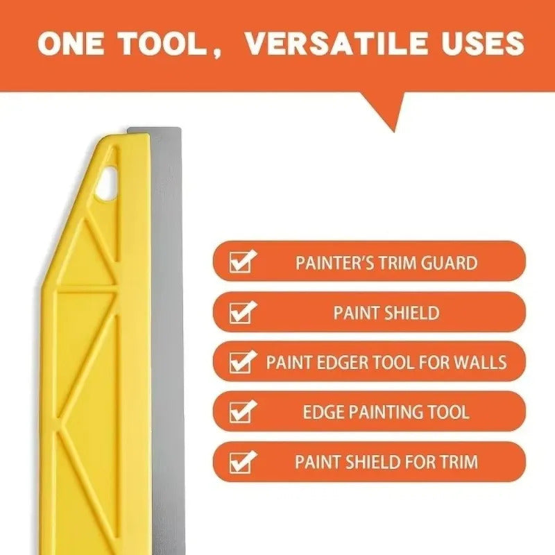 PAINT SHIELD EDGER STAINLESS STEEL PAINTING TRIM GUIDE WALL EDGE PROTECTOR 30CM