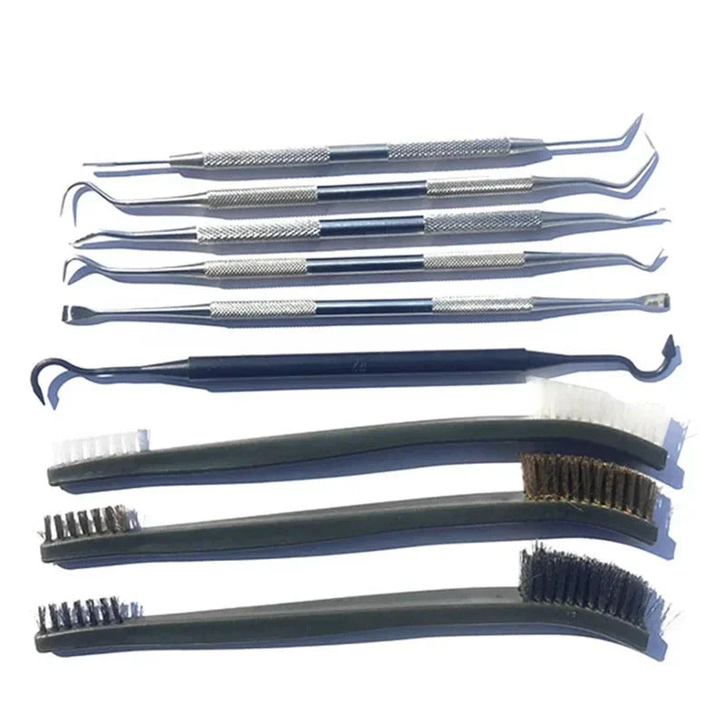 CLEANING BRUSH & PICK SET IN CASE 9 PACK