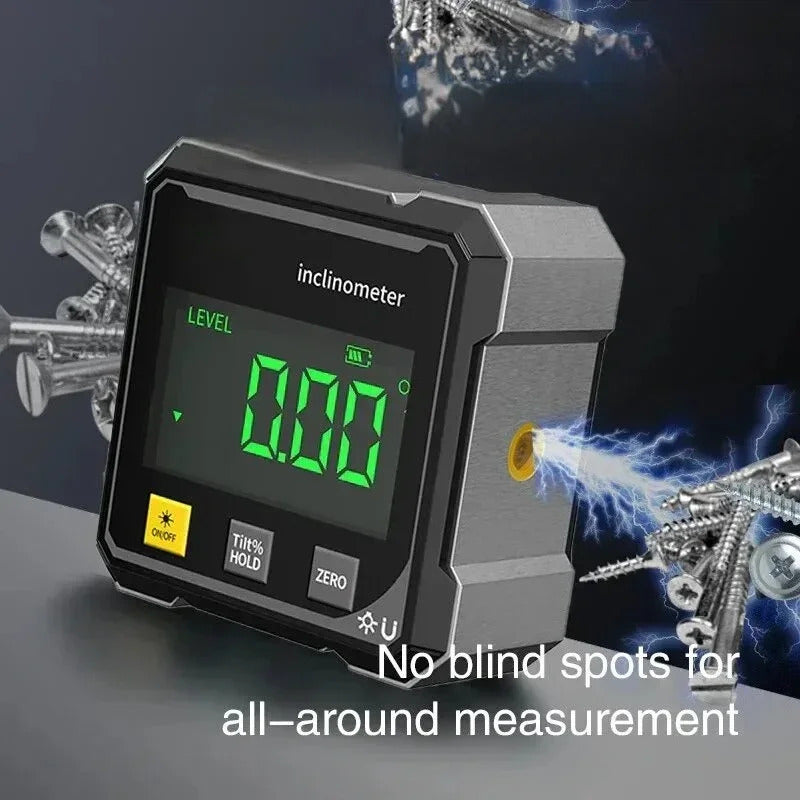 MAGNETIC DIGITAL ANGLE GAUGE - DUAL LASER PROJECTION