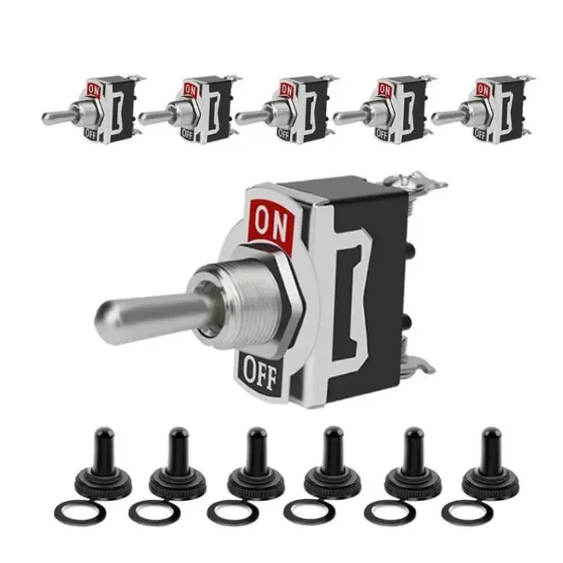 5 x HEAVY DUTY MARINE TOGGLE SWITCH ON / OFF 15A
