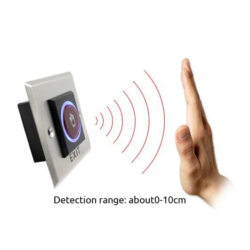 NO TOUCH EXIT SWITCH DOOR RELEASE STAINLESS STEEL