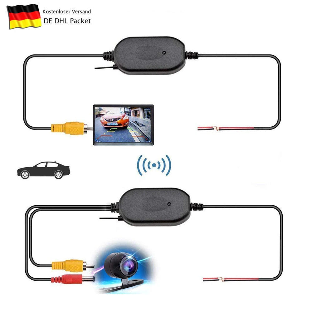CAR WIRELESS REAR VIEW CAMERA VIDEO RECEIVER & TRANSMITTER