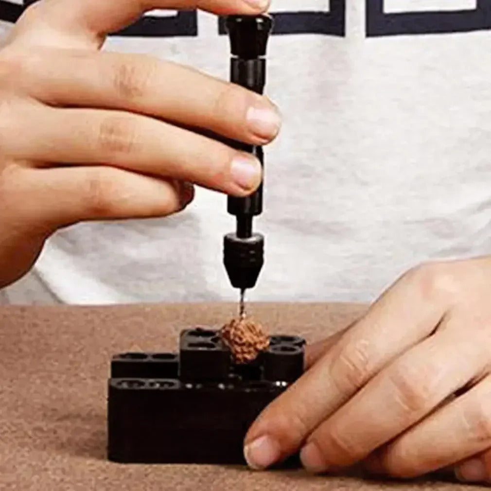 MINI HAND TWIST DRILL & 10 DRILL BITS