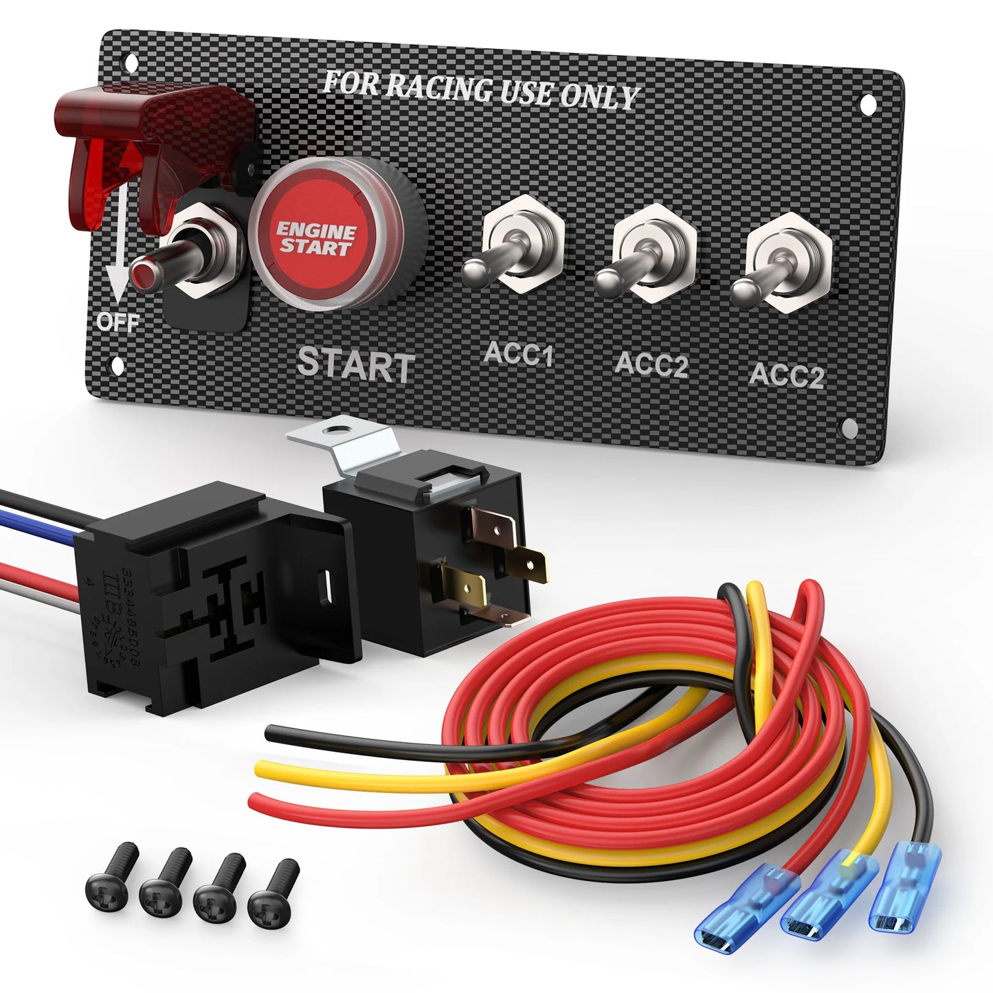 12v RACING CAR IGNITION SWITCH PANEL