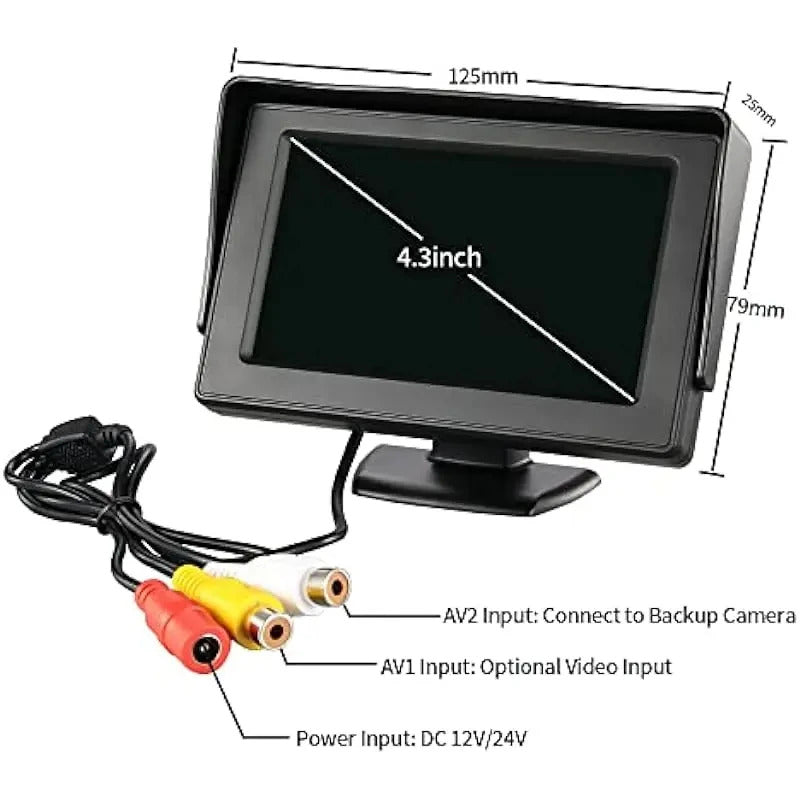 4.3" TFT LCD HD CAR DISPLAY SCREEN