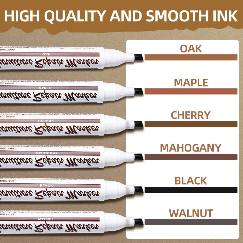 13 PIECE SET OF FURNITURE REPAIR TOUCH UP MARKERS & WAX