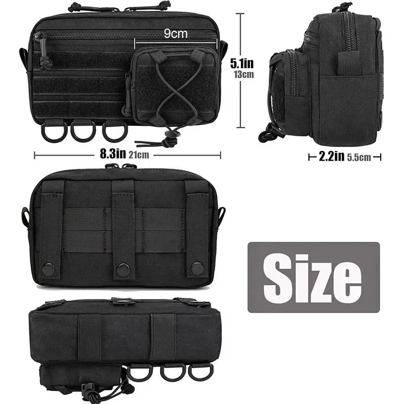 TACTICAL FIRST AID KIT WAIST BAG NYLON MEDICAL POUCH MOLLE TOOL ORGANISER OUTDOOR