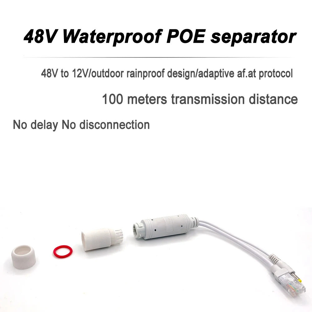 POE SPLITTER 48v - 12v POWER & DATA