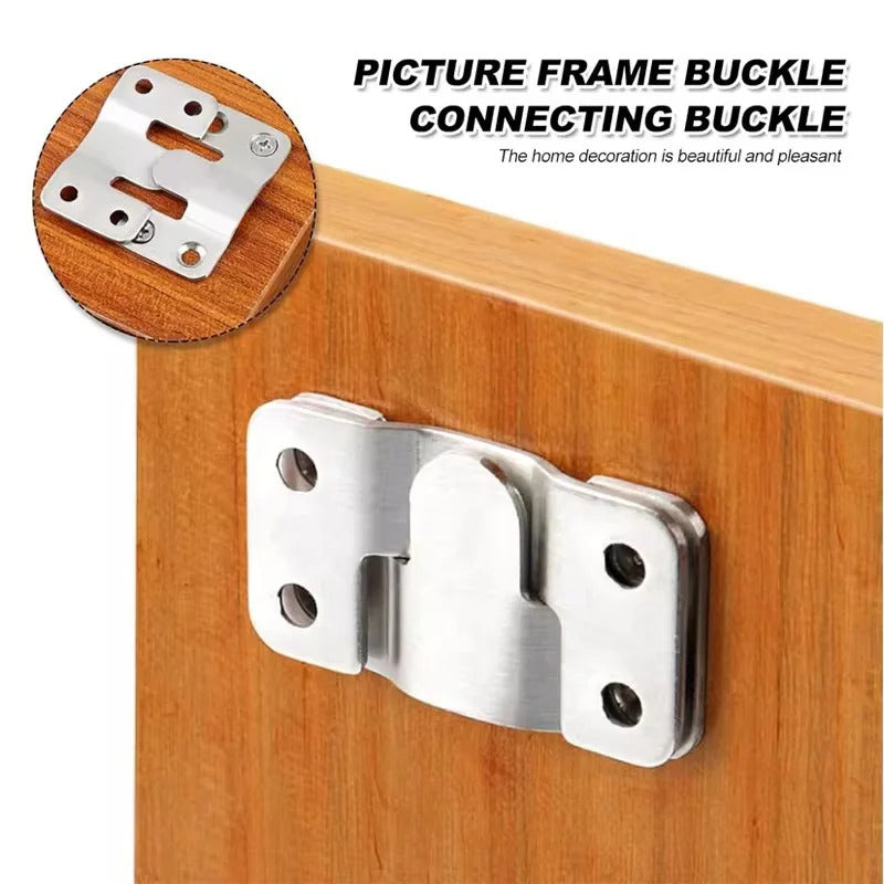 10 x STAINLESS STEEL INTERLOCKING HANGING PLATES (5 PAIRS)