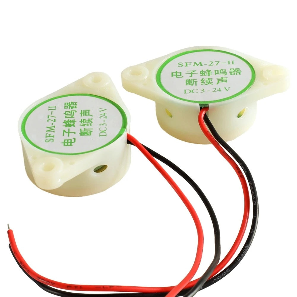 4 x INTERMITTENT BEEP HIGH DECIBEL DC BUZZER 3-24V