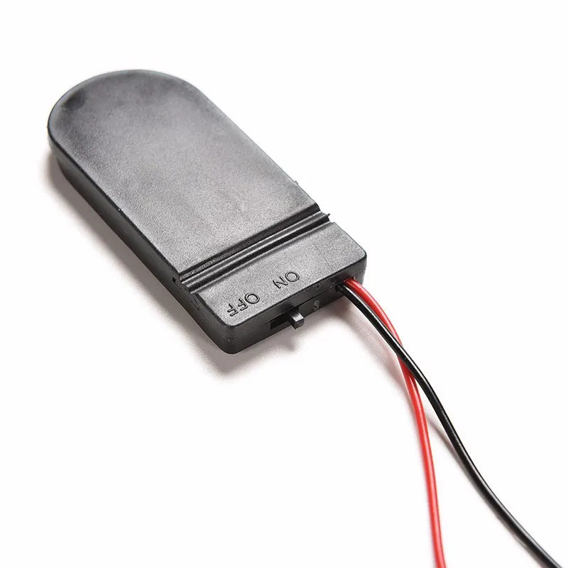 5 x CR2032 DOUBLE BATTERY HOLDER - PRE WIRED WITH SWITCH