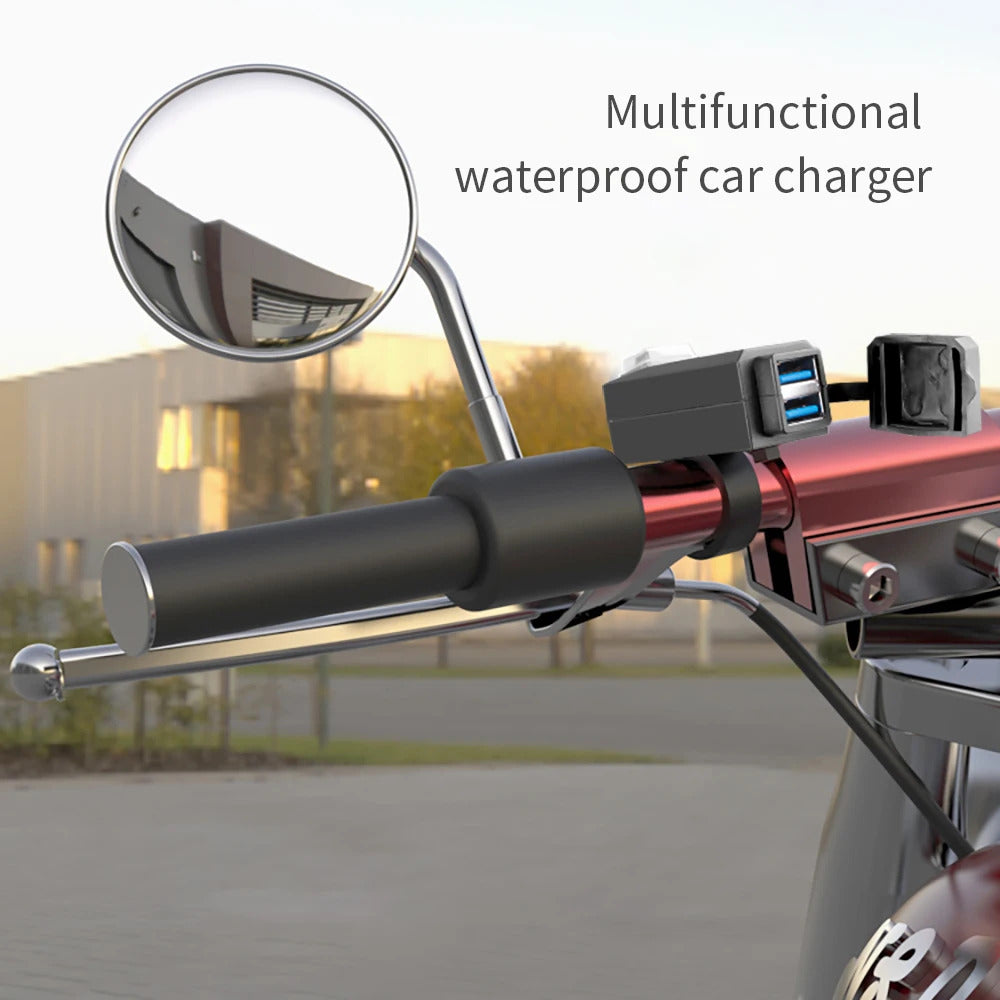 MOTORBIKE DUAL USB HANDLEBAR MOUNT