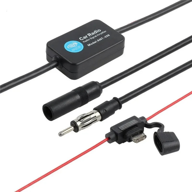 CAR RADIO ANTENNA SIGNAL AMPLIFIER BOOSTER