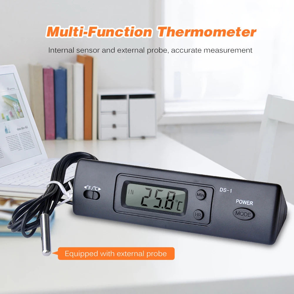 MINI DIGITAL THERMOMETER INDOOR & OUTDOOR PROBE