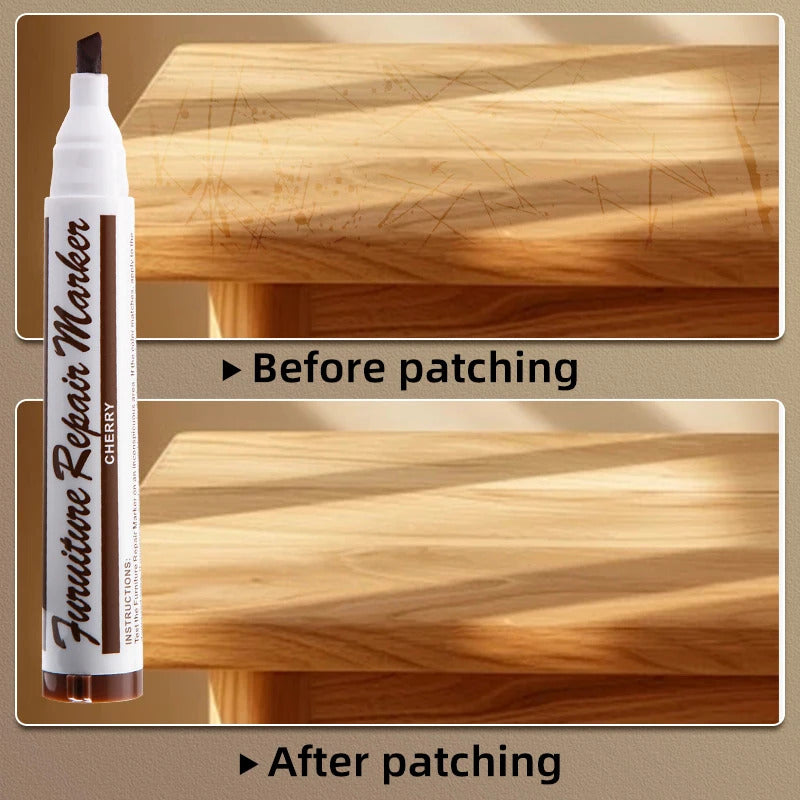 13 PIECE SET OF FURNITURE REPAIR TOUCH UP MARKERS & WAX