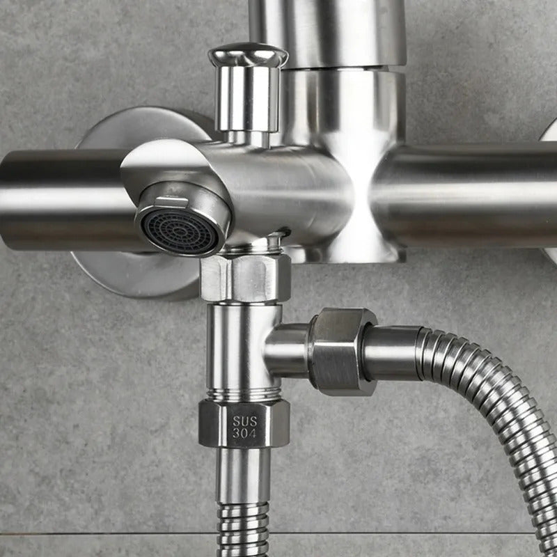 STAINLESS STEEL SHOWER ADAPTER TEE 1/2" 15mm