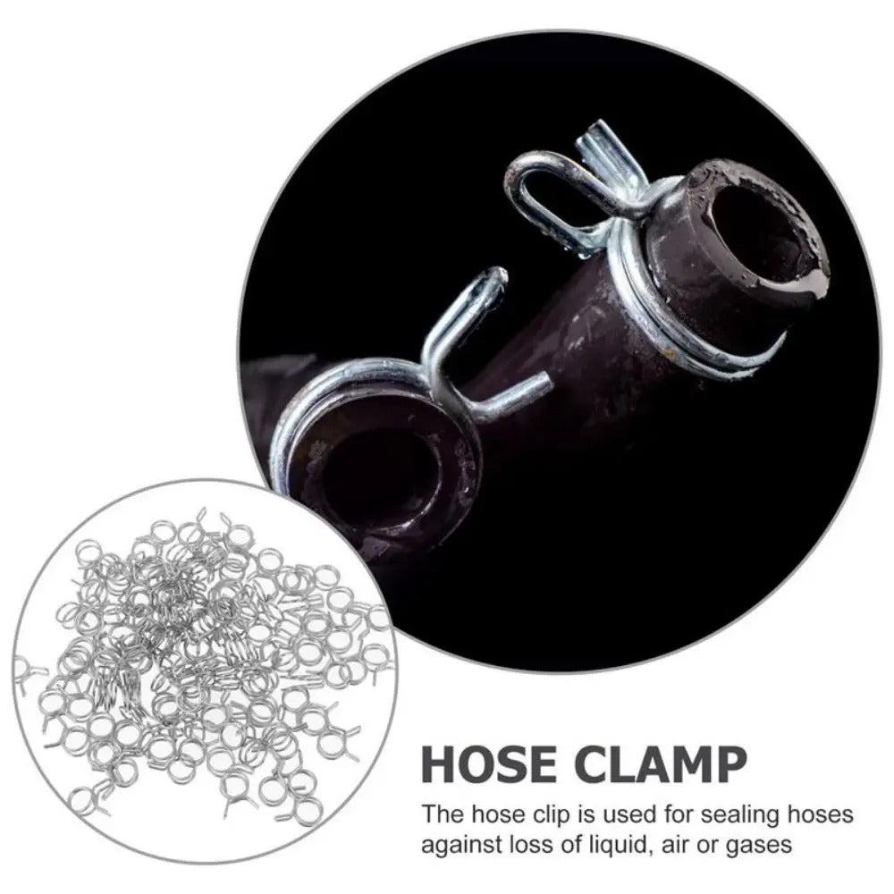 10 x SPRING HOSE CLAMPS 5mm - 30mm STAINLESS STEEL