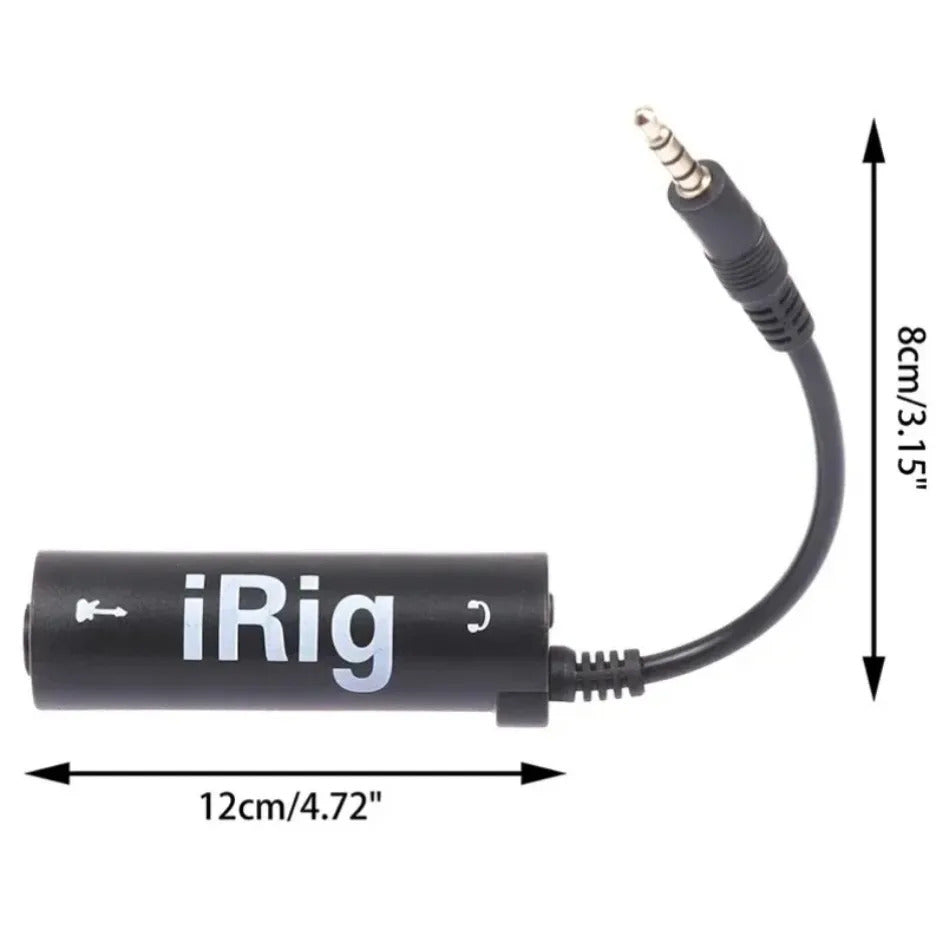 GUITAR INTERFACE ADAPTER FOR IOS IPHONE IPAD ELECTRIC GUITAR