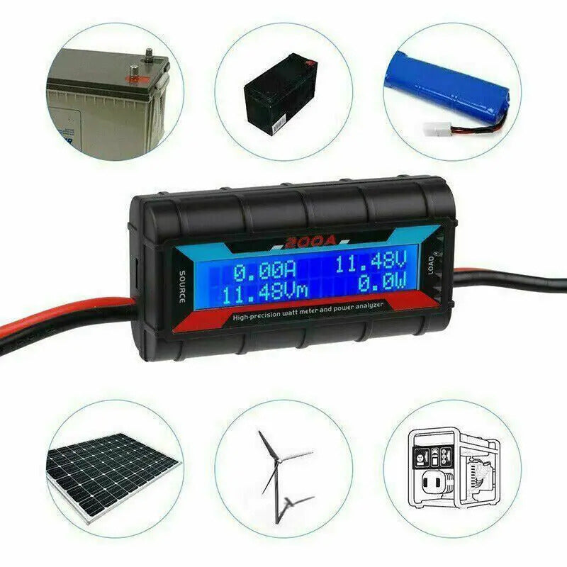 200A LCD DIGITAL HIGH PRECISION AMP WATT METER