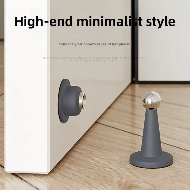 NO DRILL MAGNETIC DOOR STOP SELF ADHESIVE