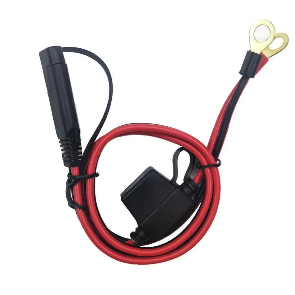 12v CHARGER CABLE FOR MOTORBIKE BATTERY TERMINAL TO SAE CONNECTOR