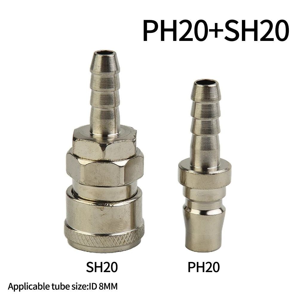 8mm I/D AIR COMPRESSOR QUICK RELEASE FITTINGS PH20 & SH20