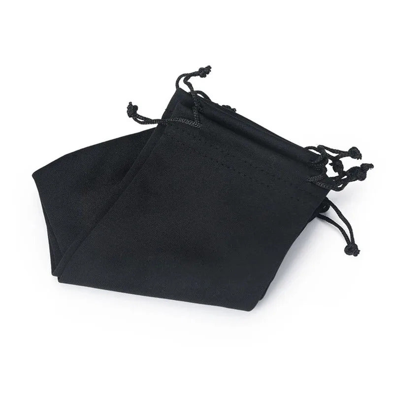 20 x BLACK MICROFIBRE SUNGLASSES READING GLASSES PHONE POUCH BAGS 17 x 8.5CM