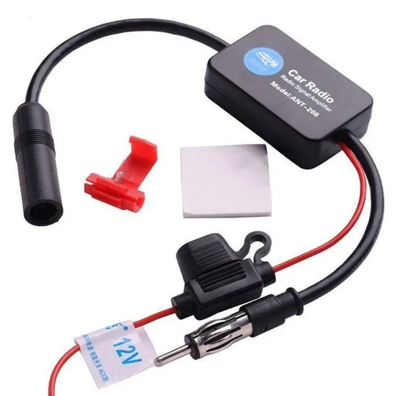 CAR RADIO ANTENNA SIGNAL AMPLIFIER BOOSTER