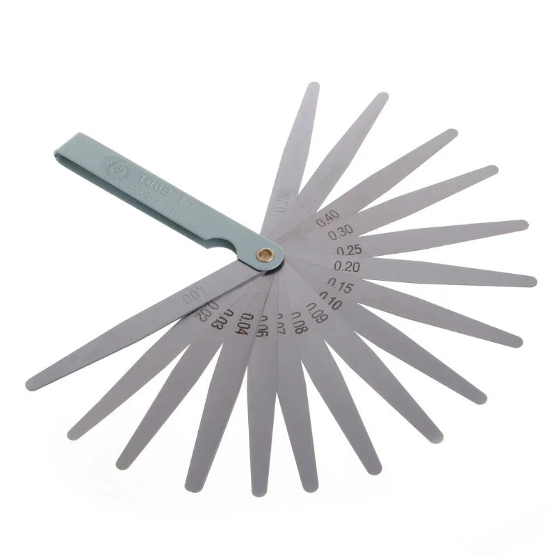 0.02 - 1.00mm FEELER GAUGE - METRIC GAP MEASURING TOOL