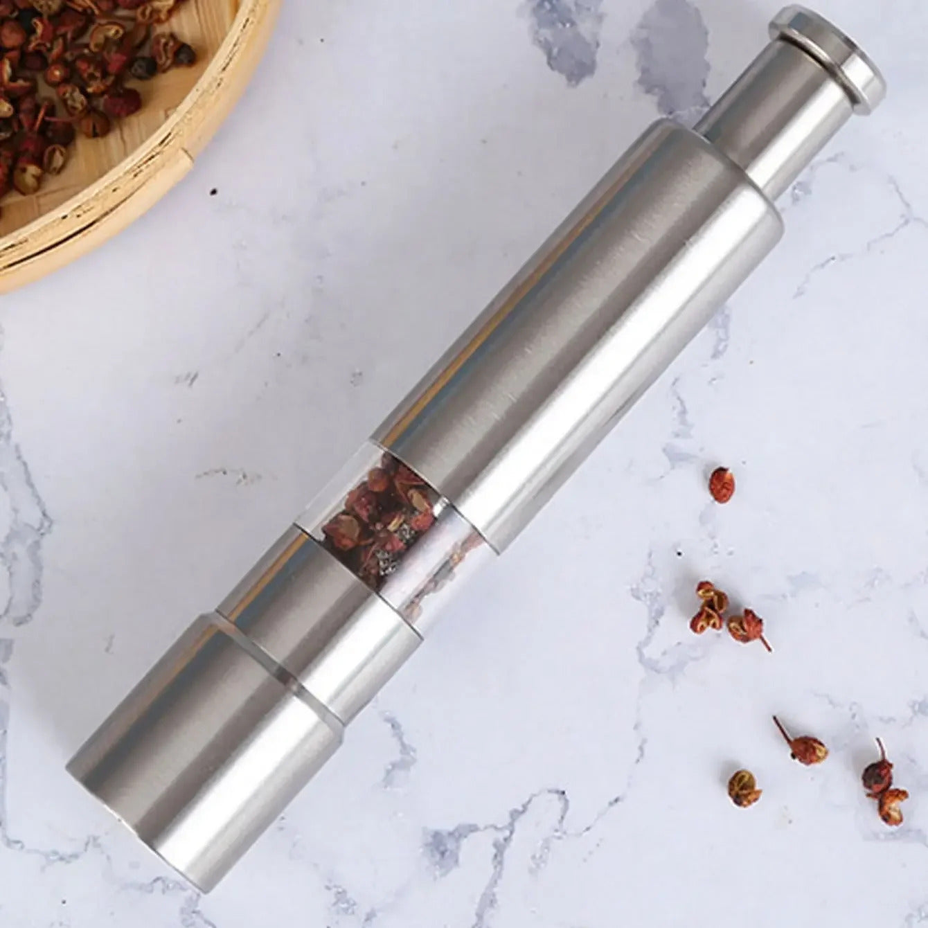 STAINLESS STEEL PEPPER MILL GRINDER