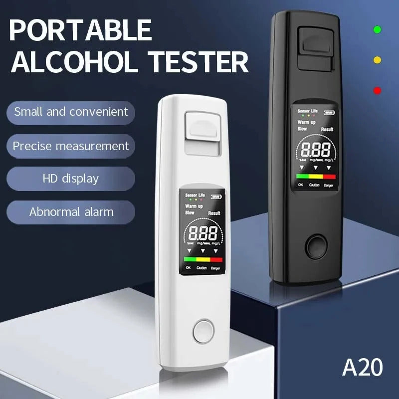 PORTABLE ALCOHOL TESTER HIGH SENSITIVITY BREATHALYZER