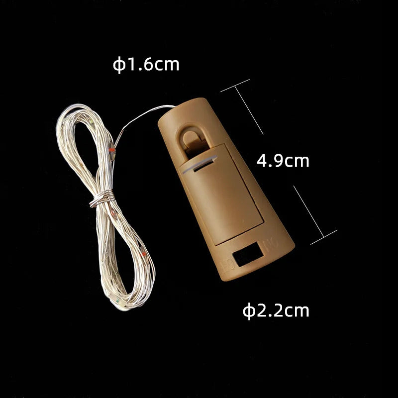 LED BOTTLE LIGHTS CORK - STRING FAIRY LIGHT