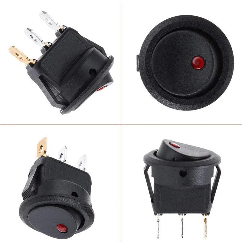 20 x ON OFF ROCKER SWITCH WITH LED