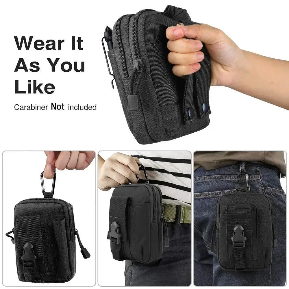 TACTICAL LEG BAG ARMY CAMOUFLAGE WAIST PACK BELT POUCH RIDING HIKING OUTDOOR
