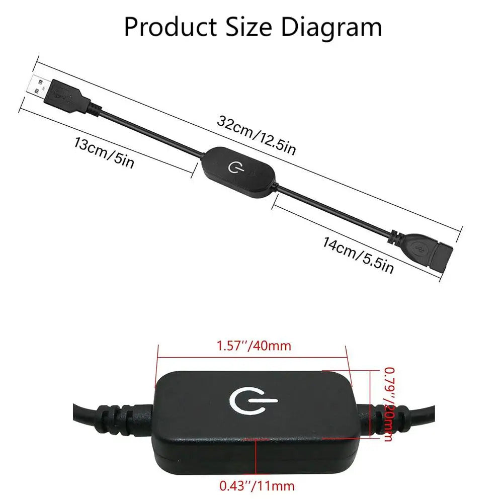 USB INLINE TOUCH SWITCH, ON OFF & DIMMER